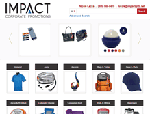 Tablet Screenshot of impactpromostore.com